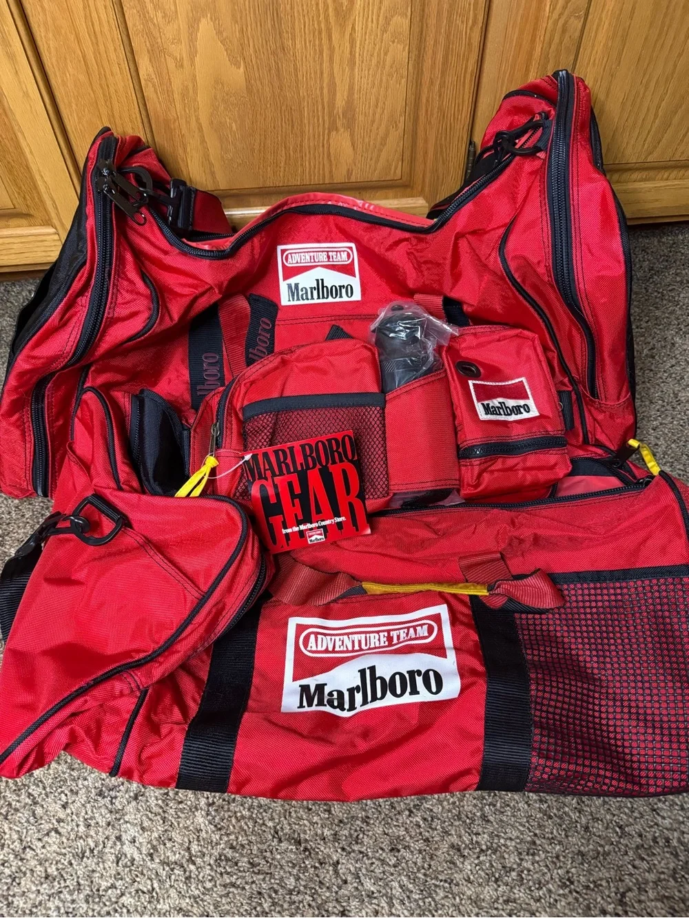 2 Marlboro Adventure Team Duffel Bags & DEADSTOCK Fannypack